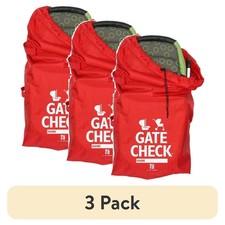 3 pack Extra Large Gate Check Travel Bag for Strollers and Car Seats -
