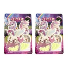 Im Dunkeln leuchtende Aufkleber Einhorn 24 Stk