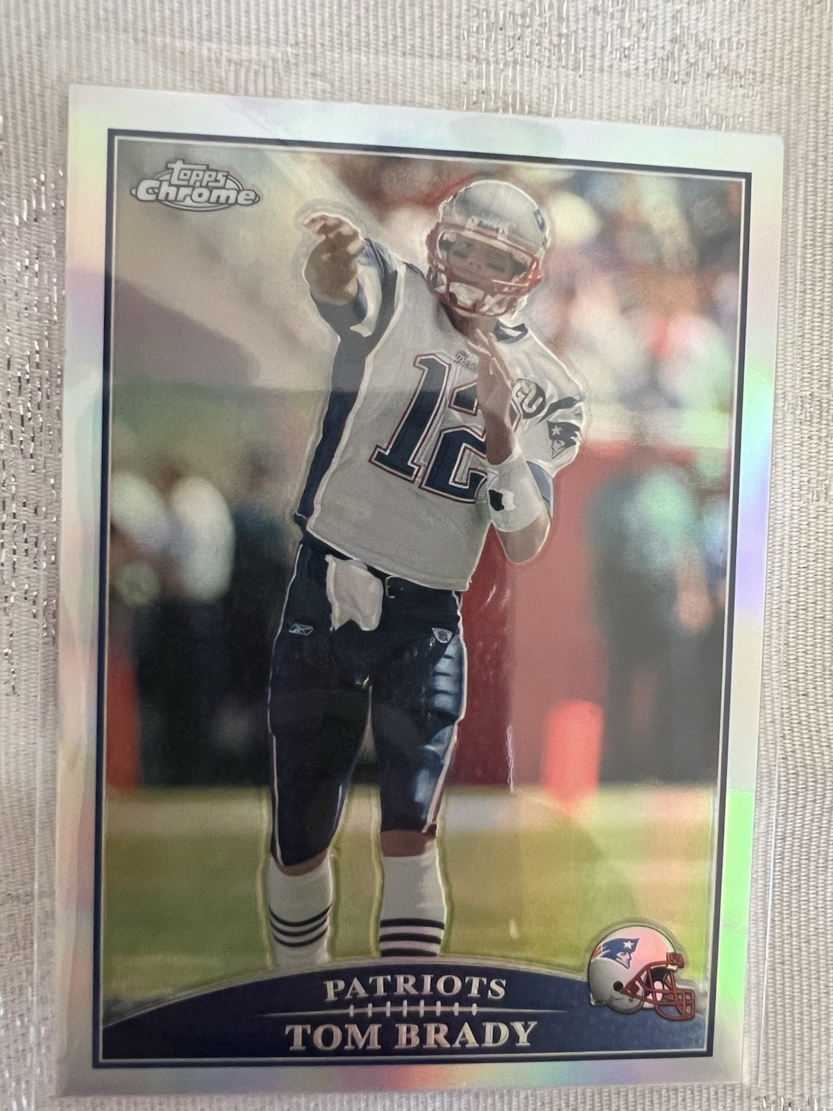 2009 Topps Chrome TOM BRADY REFRACTOR TC70 HOLO MINT!! CONDITION!! GOAT!! HOF!!