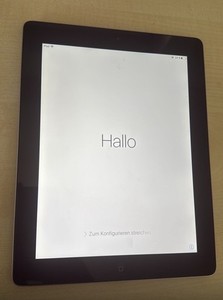 Apple iPad A1416 schwarz silber 16GB Spender Display Accu Kamera Etc Ok