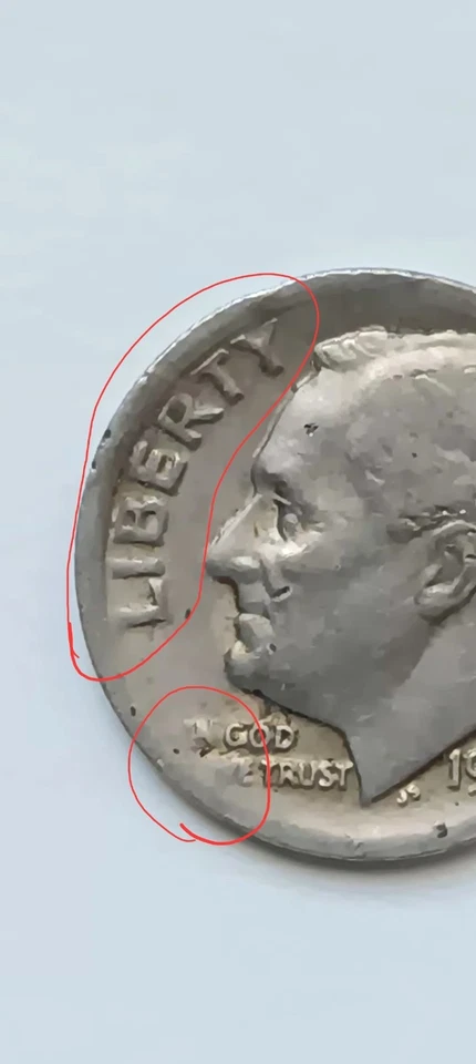 1985 D Roosevelt Dime DDO DDR Doubled Die - Image 3 of 4