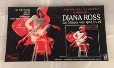 DIANA ROSS Ultima Vez Que Lo Vi 1973 MEXICO RECORD STORE CARDBOARD SIGN / POSTER