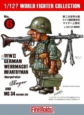 FNMFT006 1:12 Fine Molds WW2 German Wehrmacht Infantryman 'Mayer' & MG34