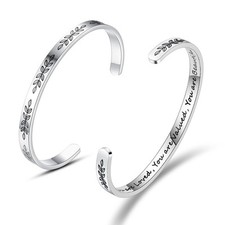 Cuff Bracelets for Women Easter Basket Stuffers for Kids Teen Girls Confirmation