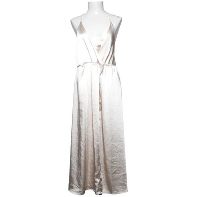 Dry Lake, Maxikleid, Größe: L, Aster Dress, Beige, Polyester, Satin, Damen #74e