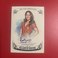 2023-24 Topps UEFA Club Competitions Allen & Ginter RESHMIN CHOWDHURY AUTO