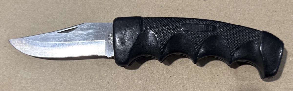 Gerber Intl 7559 JAPAN Stallion Pocket Knife Rubber Handle Lock