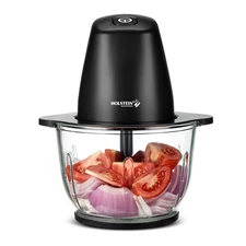 Food Chopper – 1.9 QT, 8 Cup, Black, High-Powered Mini Food Processor for Cho...
