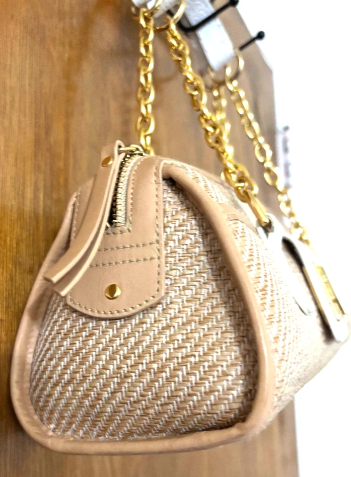 Bolsa de ombro Ralph Lauren corrente dourada cesta limitada clássica design elegante  - Imagem 2 de 4