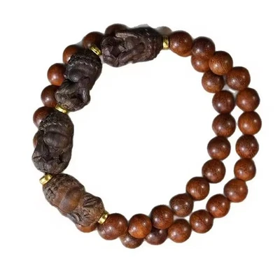 Buddhistisches Armband "Vier edlen Wahrheiten" dehnbar 17-21 cm - Bild 1 von 4