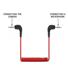 TRS Connection Cable 3.5MM For Rode SC2 Camera and Microphone Connection
