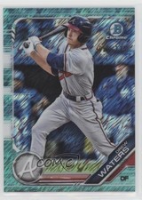 2019 Bowman Chrome Prospects Aqua Shimmer Refractor 55/125 Drew Waters rq8