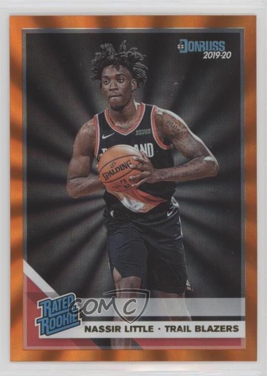 2019-20 Panini Donruss Rated Holo Orange Laser Nassir Little #223 Rookie RC 0d6s