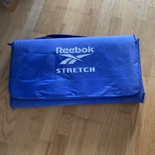 Reebok Stretch Fitness Mat with Carry Strap Blue Exercise/Gym/Yoga