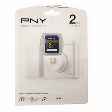PNY P-SD2GB-EF 2GB SD Secure Digital Flash Memory Card Storage Adapter