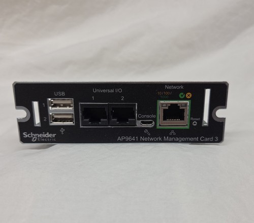  AP9641--SCHNEIDER ELECTRIC--Network Management Card 3--USED 