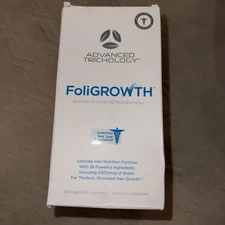Advanced Trichology Foligrowth Ultimate Hair Nutraceutical 90 Capsules EXP 4/27