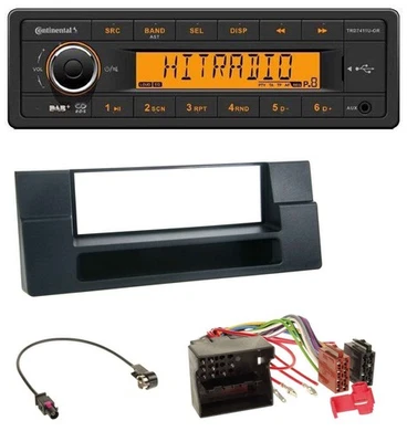 Continental 1DIN DAB MP3 AUX USB Autoradio für BMW X5 E53 5er E39 Quadlock Ablag - Bild 1 von 4