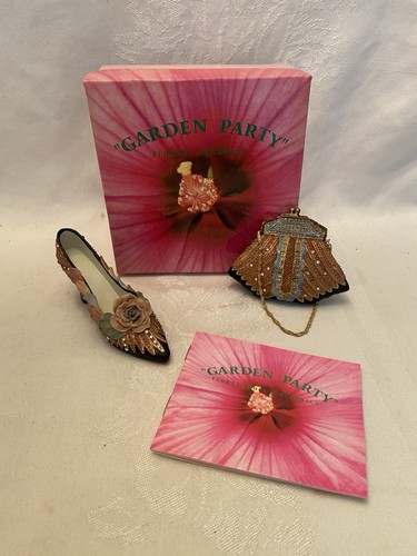 Vintage Set of 2 NOSTALGIA GARDEN PARTY Shoe & Handbag