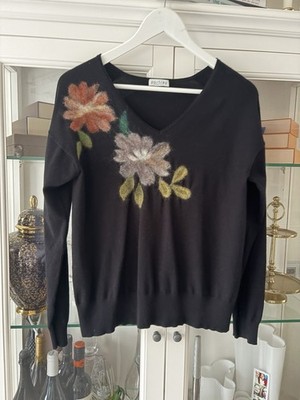Portray Berlin/Peter Hahn  Damen V-Pullover Gr 42 Schwarz Neuwertig!