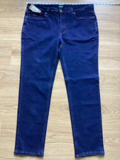 Hoggs Of Fife Clyde Comfort Fit Dark Blue Denim Jeans - Sz W42" / L33" -  BNWT