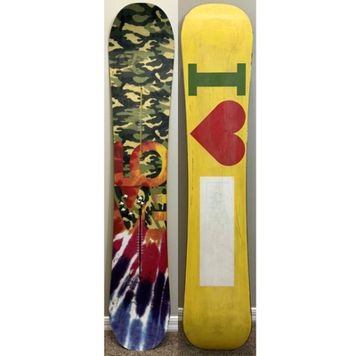 Burton LOVE 155cm Snowboard Camo Tie Dye Rare Classic Collector