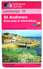 Ordnance Survey Landranger Map 59 St Andrews Kirkaldy & Glenrothes  4th issue