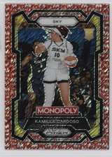 2024 Prizm Monopoly WNBA Millionaire Red Shimmer Kamilla Cardoso Rookie RC 1q03