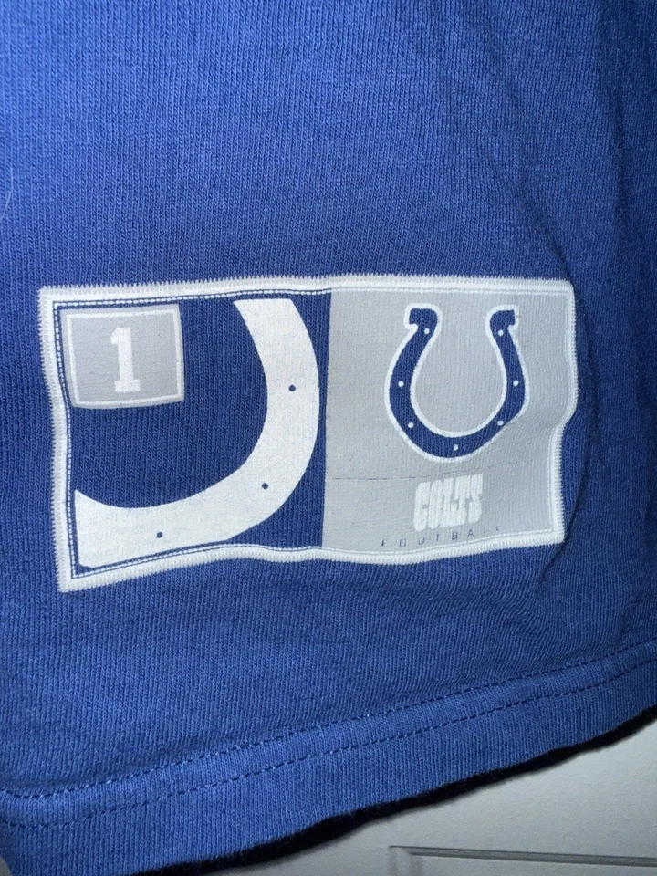 Majestic NFL Indianapolis Colts Pat McAfee Jugador Nombre y Número Camiseta XXL Camisa Foto 4 de 4