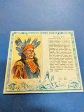 AMERICAN INDIAN CHIEFS No. 15 - BIG SNAKE - RUSHING BEAR 1952/1954 T129