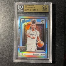 2024-25 Donruss Optic STEPHEN CASTLE RC Holo Prizm Rated Rookie #254 BGS 9.5