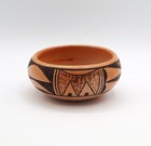 Hopi Bowl Zella Cheeda Antelope Girl  Polychrome Fire Blush 4- 3/8" W EDNA10 — photo 3