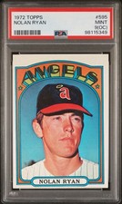 1972 Topps Nolan Ryan #595 PSA 9 Low Pop