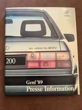 Audi 200 20V Pressemappe. Press Kit. Super Zustand mit Fotos!