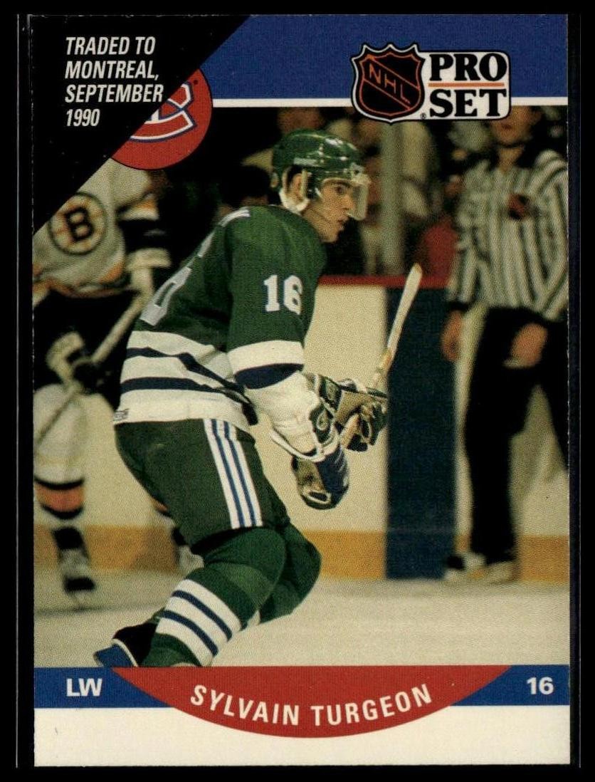 1990-91 Pro Set #474 Sylvain Turgeon Montreal Canadiens