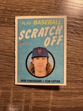 2019 Topps Heritage Noah Syndergaard #15 1971 Scratch Off New York Mets