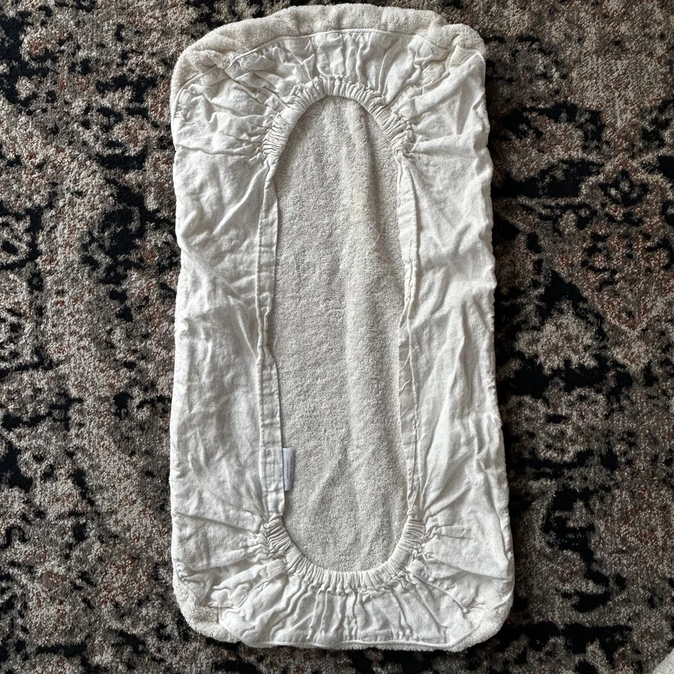 Restoration Hardware Baby & Child Fitted Bassinet Cover Linen Organic Cotton RH - Image 4 of 4