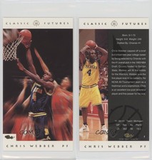 1993 Classic Futures Chris Webber #1 Rookie RC HOF