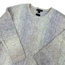 New $99 DIANA WARNER Renuar Soft Space Dye Sweater XL Beige Brown Knit Tunic