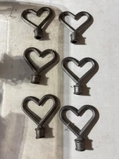 Antique Cast Iron Fence Post Topper Fleur De Lis Finial 6 total  2 for $40  