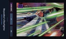 Skywalker’s Starfighter Purple Refractor Star Wars Card Trader Galaxy Chrome