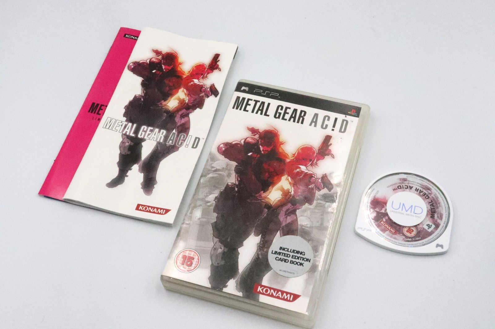 Metal Gear Acid (Sony PSP, 2005) - Complete With Manual & Limited Edition Card