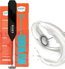 BUBS Naturals Mix Wand - Handheld Milk Frother - Lattes, Coffee, Cappuccino,...