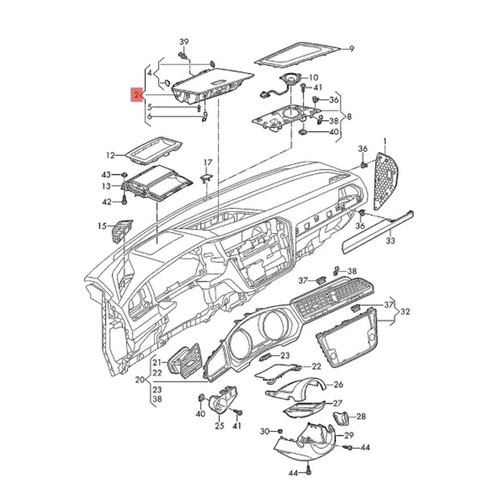 For Tiguan L 2019 2021 Central Control Storage Box Quick Installation ABS - Picture 11 of 11
