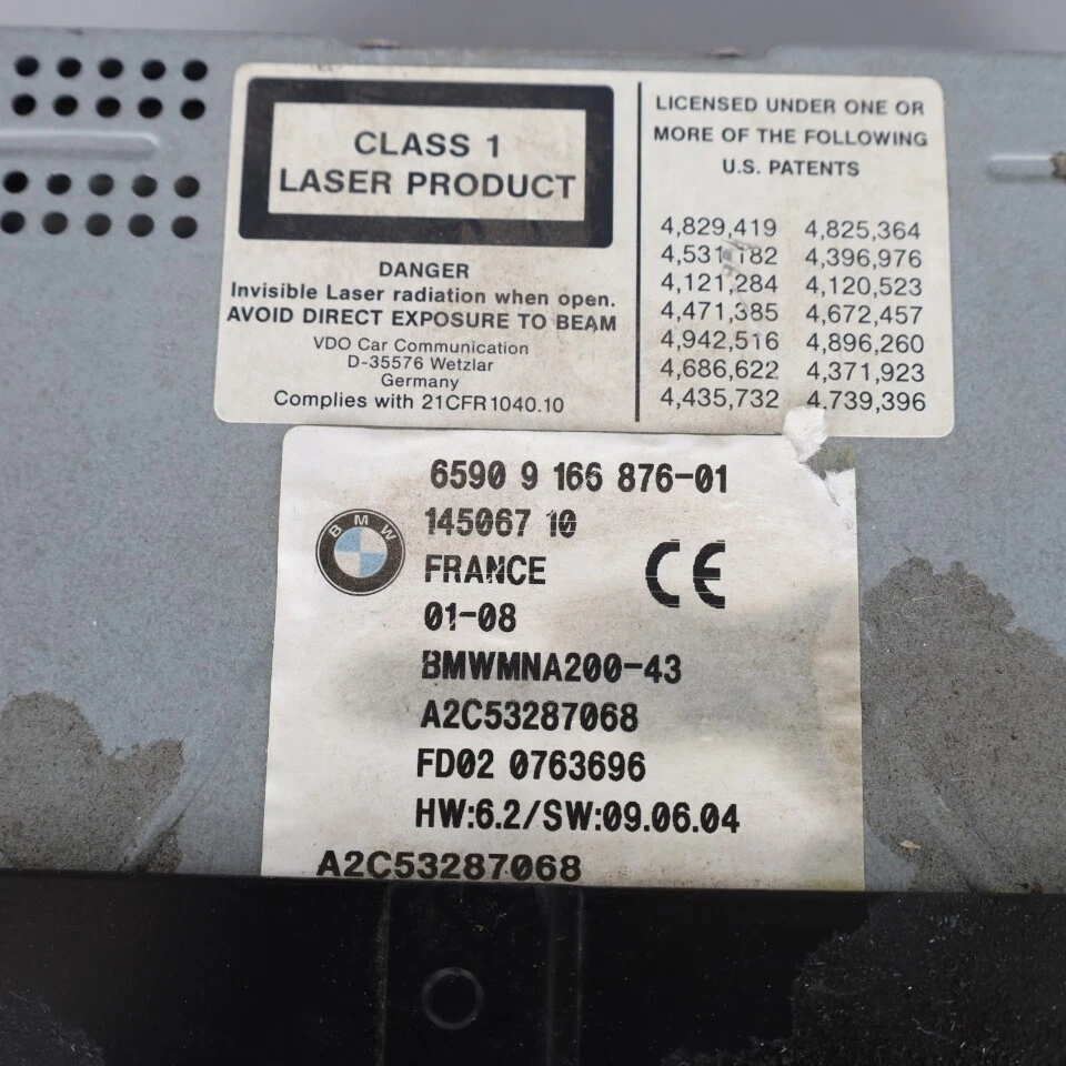 2006 BMW 750i E65 Navigation DVD Computer 65909166876 OEM Used - Image 4 of 4