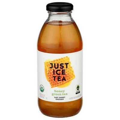Organic Honey Green Tea 16 Oz(Case Of 12) By Just Ice Tea