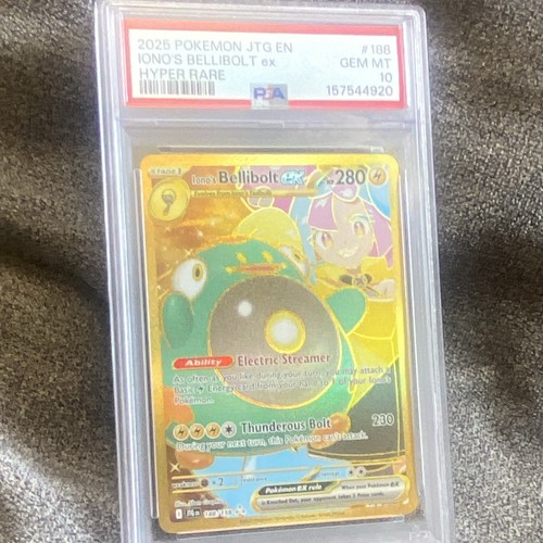 Iono's Bellibolt ex graded PSA 10 for sale on eBay