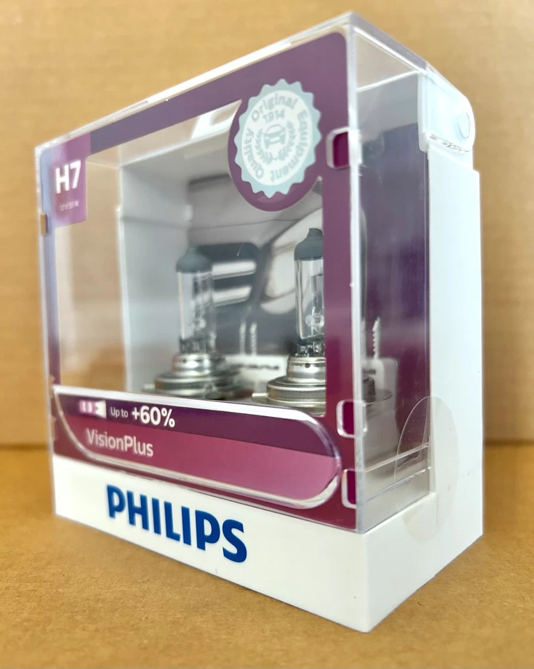 2x Novo OEM Philips 12972VPS2 H7 55W Lâmpadas VisionPlus FRETE GRÁTIS! - Imagem 2 de 4