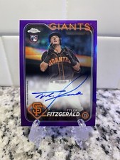 2024 Topps Chrome - Tyler Fitzgerald True Purple Refractor #/250 San Francisco 