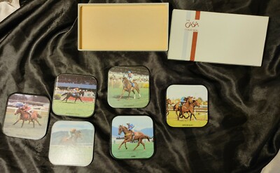 The Casa Collection Coaster Set Australian and New Zealand Race Horses